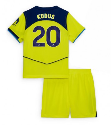 Tottenham Hotspur Mohammed Kudus #20 Replika Tredje Tröja Barn 2025-26 Kortärmad (+ Korta byxor)